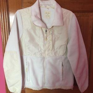 Calvin Klein fleece white jacket, Size M